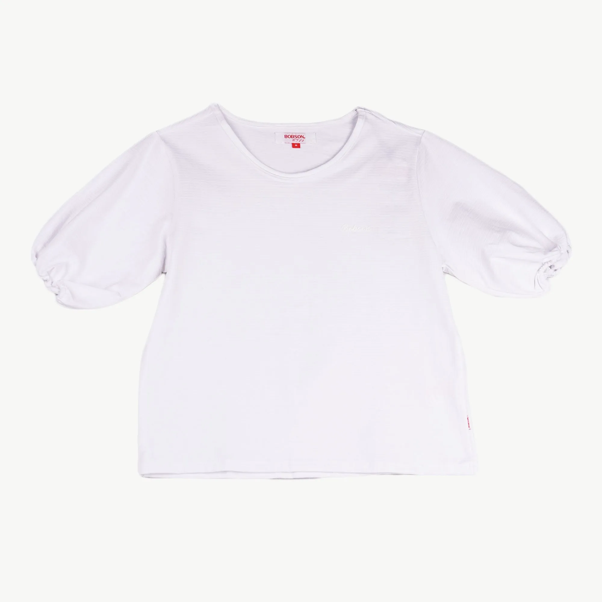 Bobson Japanese Ladies Basic Tees Crop Fit 162667 (White)