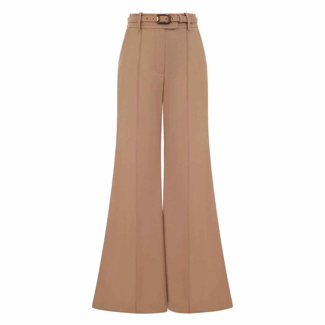 Stretch Wool Flare Pant Quick Conversion Hem Trail Comfort