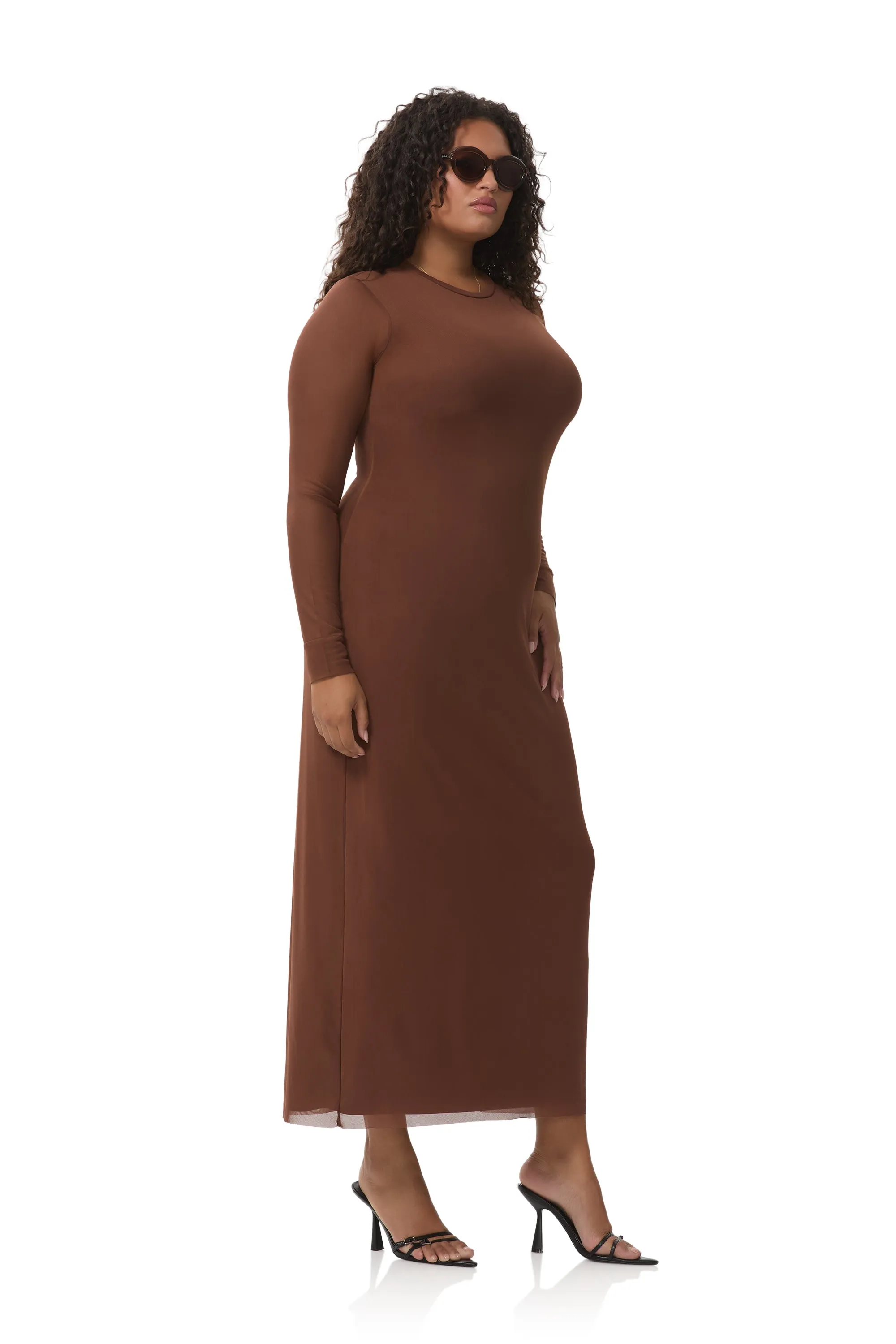 Didi Dress - Cappuccino Anytime Wear polka-dot
