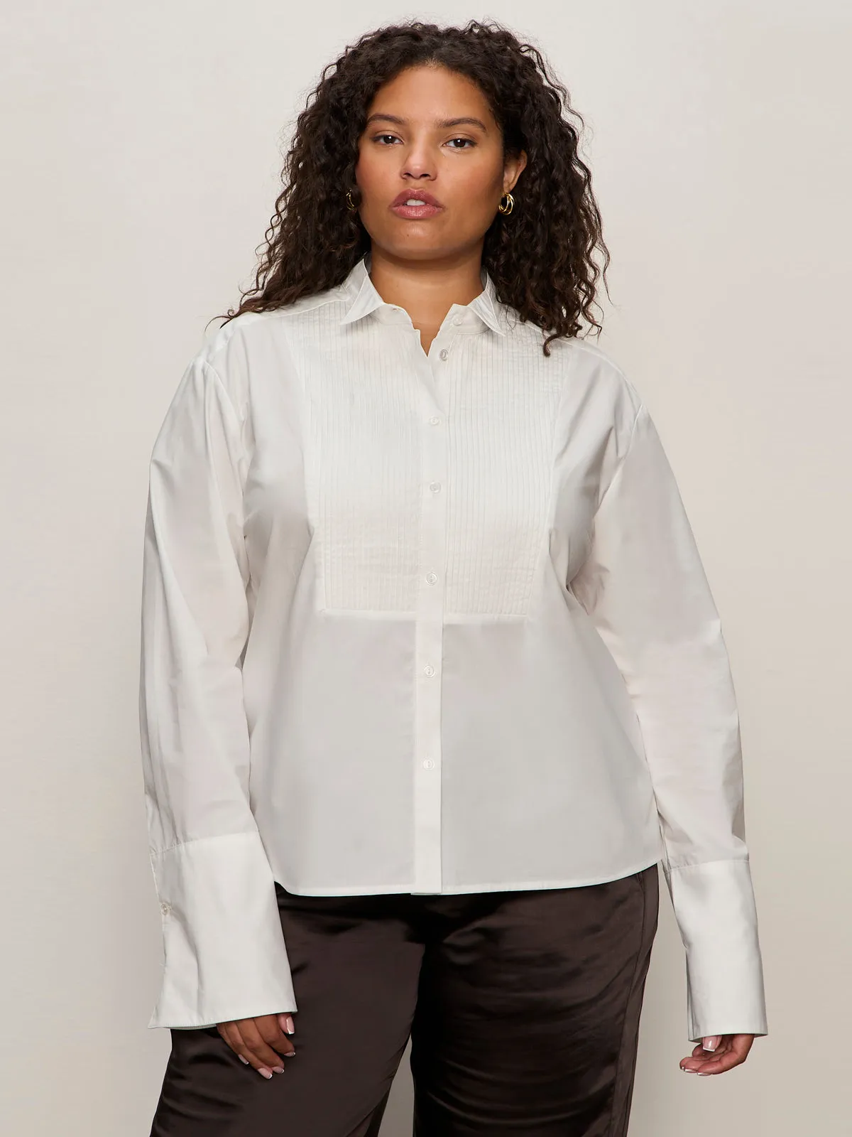 Sport Layer Fit New Era Tuxedo Shirt White Extended Sizing