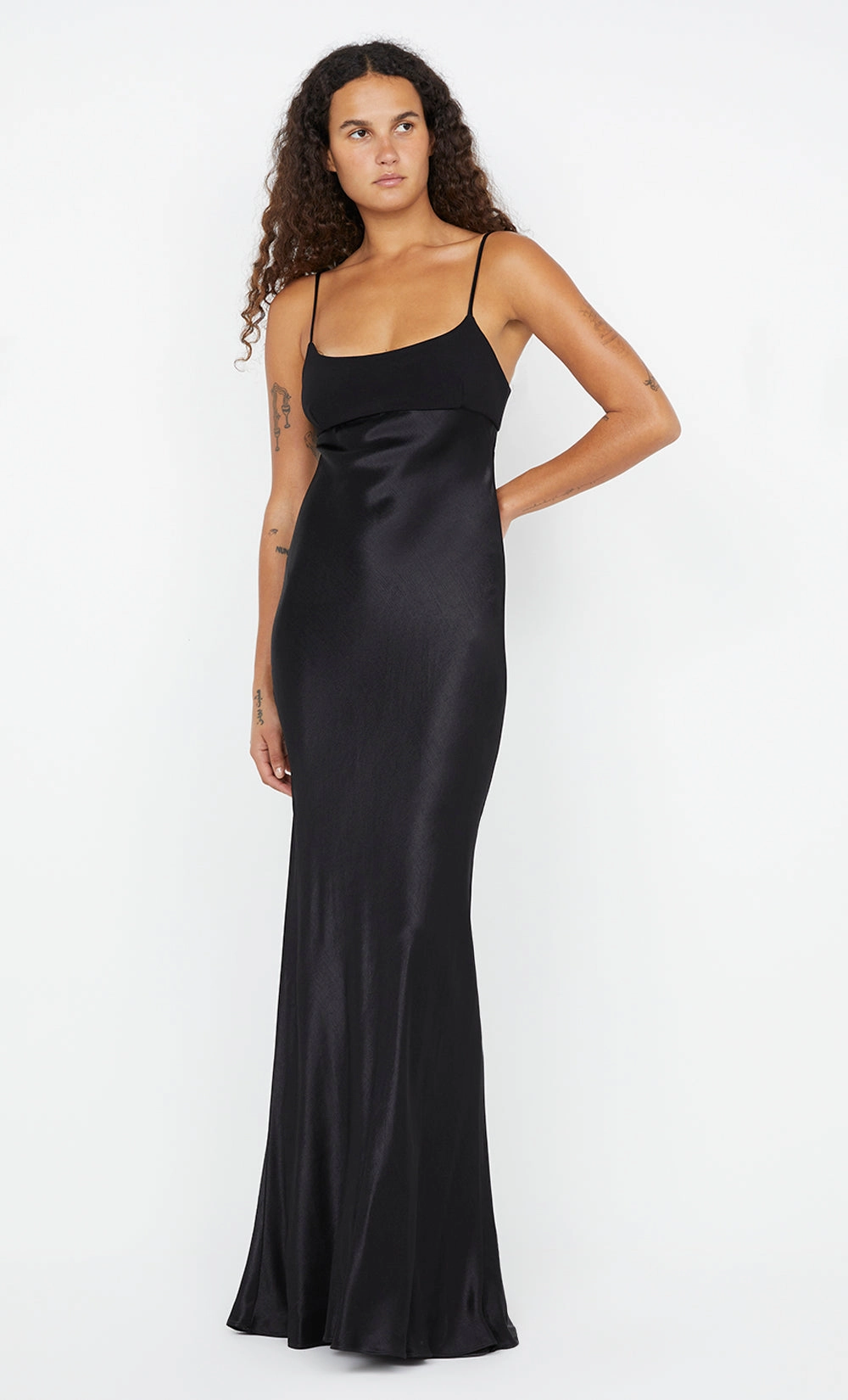Sleek and Sleek CALIA MAXI DRESS - BLACK