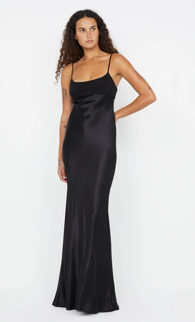 Sleek and Sleek CALIA MAXI DRESS - BLACK