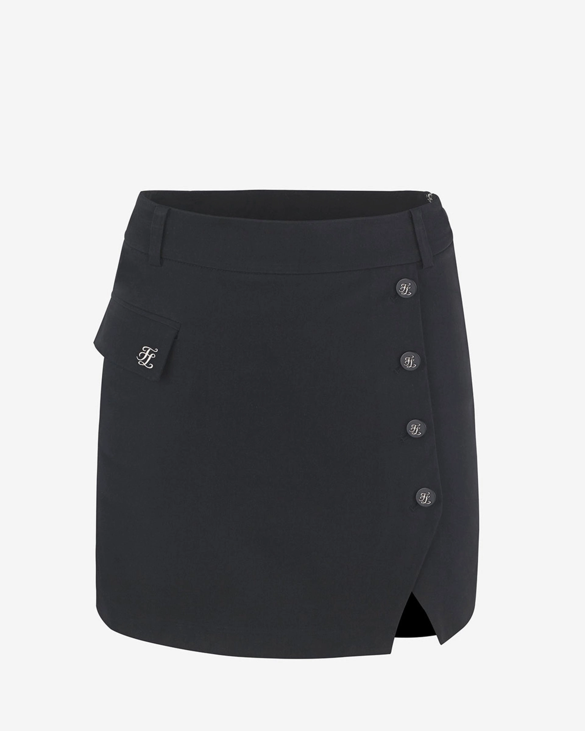 Side Slit Button Skirt Must Have Feature