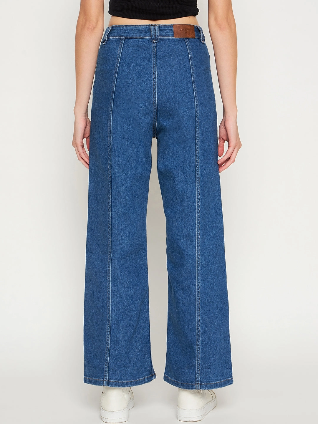 Madame Midblue Wide Leg Denim Contemporary Style