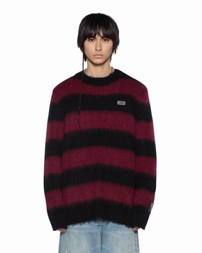 RUGGED MOHAIR KNIT CREWNECK OX Casual Style PuckerFree Surface