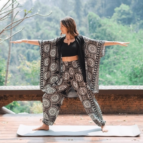 Bondi Mandala Kimono Tear Resistant Fiber Blend
