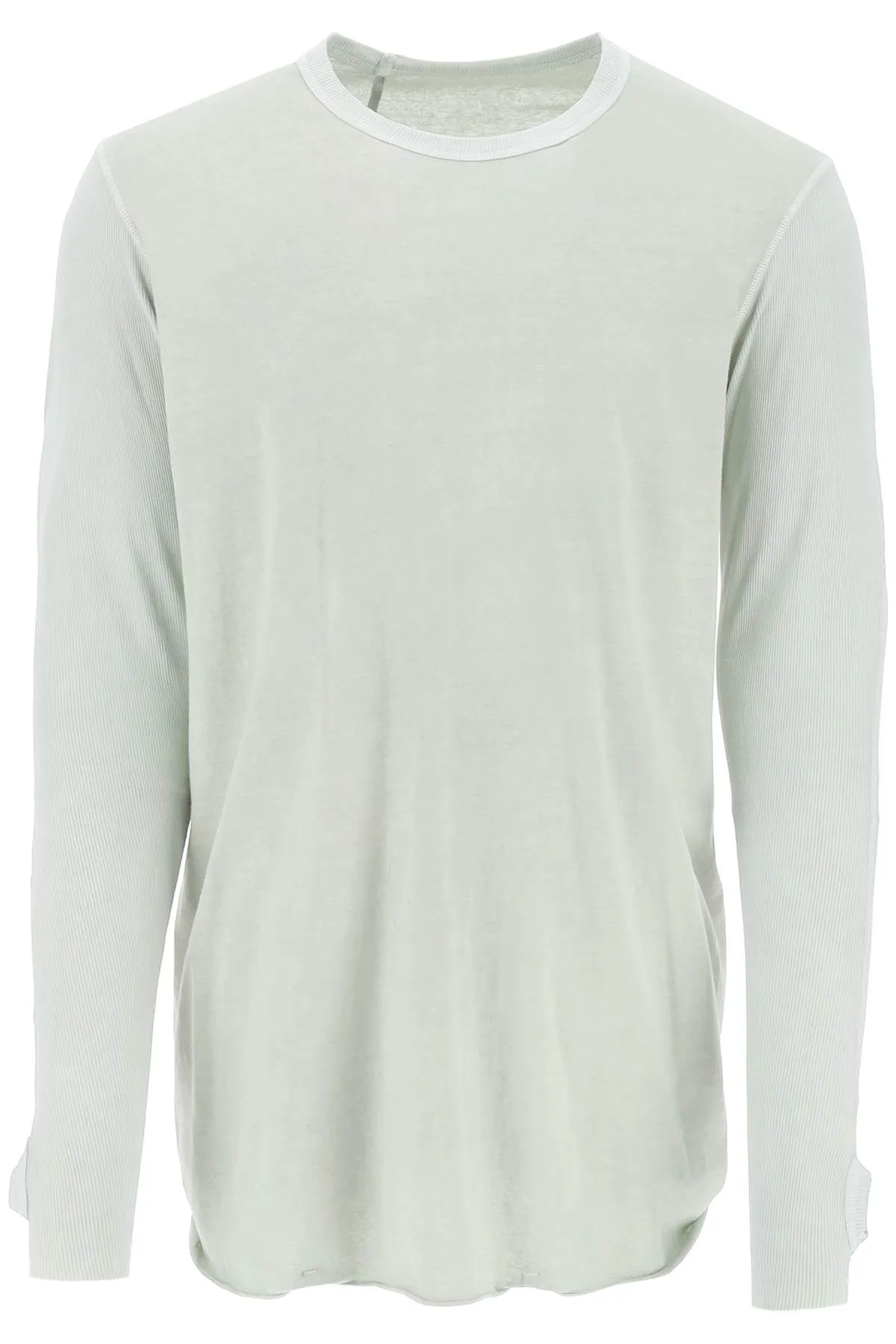 Boris bidjan saberi long-sleeved cotton t-shirt LS12 RF F035 FTJ00001 LAGUNA