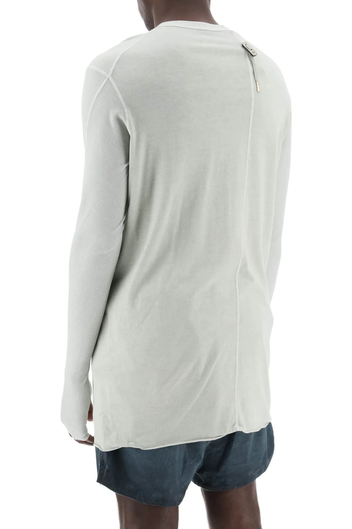 Boris bidjan saberi long-sleeved cotton t-shirt LS12 RF F035 FTJ00001 LAGUNA