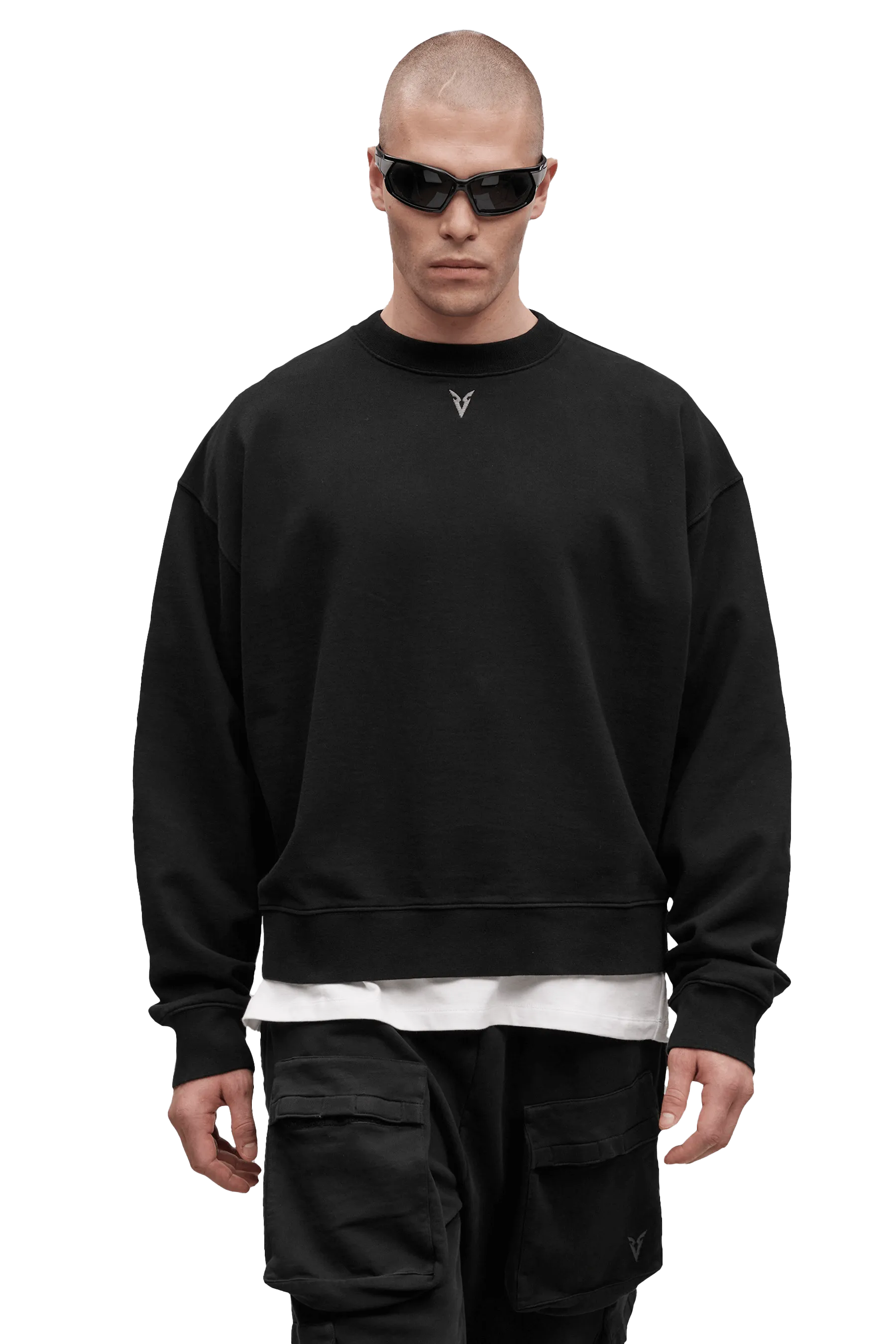BOXY SWEATER - Black