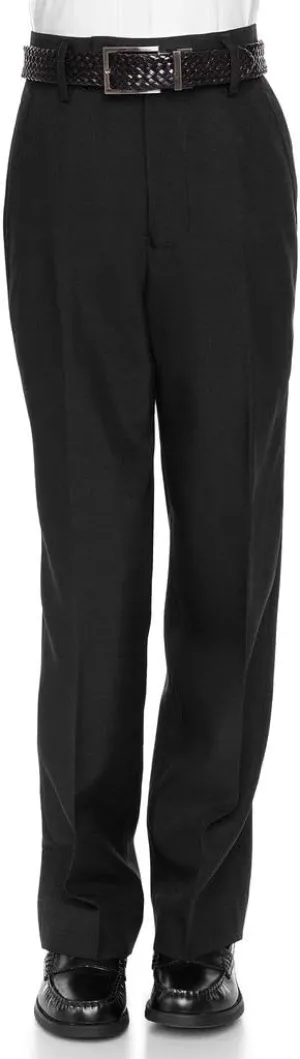Boys Dress Pants Flat-Front - Slim fit Dress Slacks