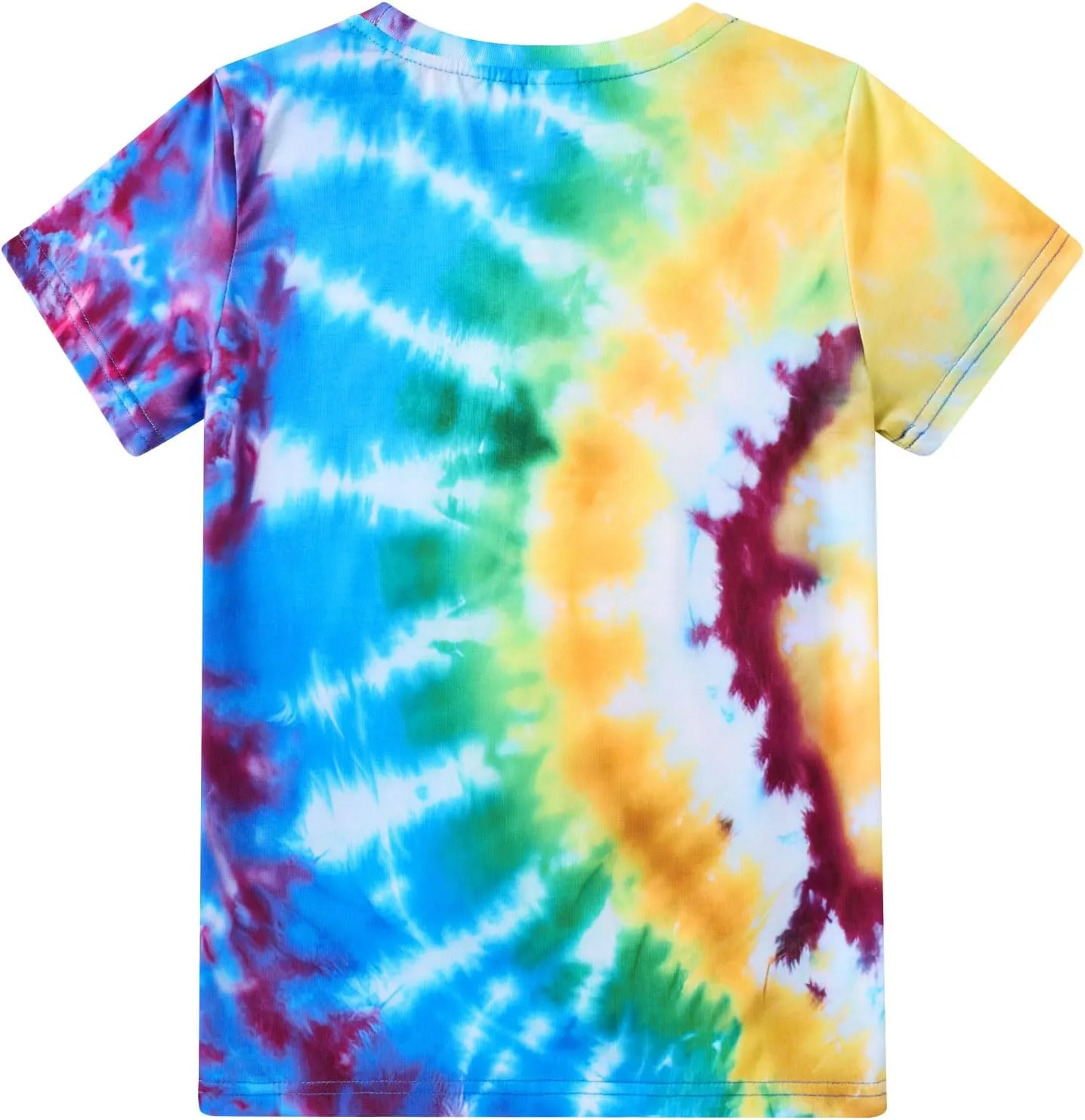 Boys Tie Dye Shirt Size 4-14 Hippies Senior Rainbow Tees T Shirts for Kids