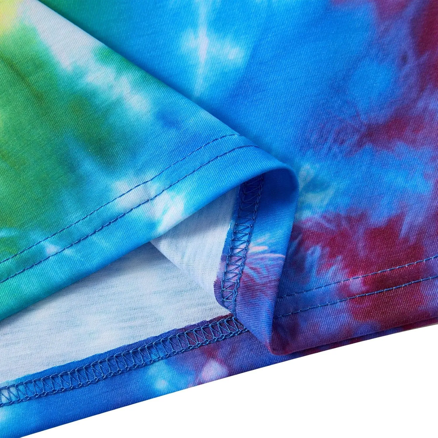 Boys Tie Dye Shirt Size 4-14 Hippies Senior Rainbow Tees T Shirts for Kids