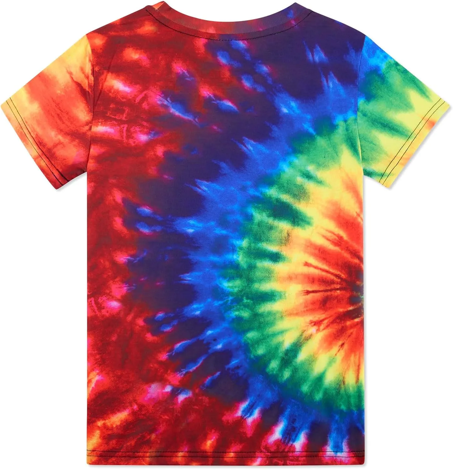 Boys Tie Dye Shirt Size 4-14 Hippies Senior Rainbow Tees T Shirts for Kids