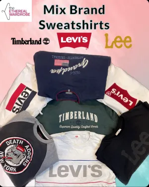 Branded Sweatshirts 10pcs denim brands Levi's Lee and others