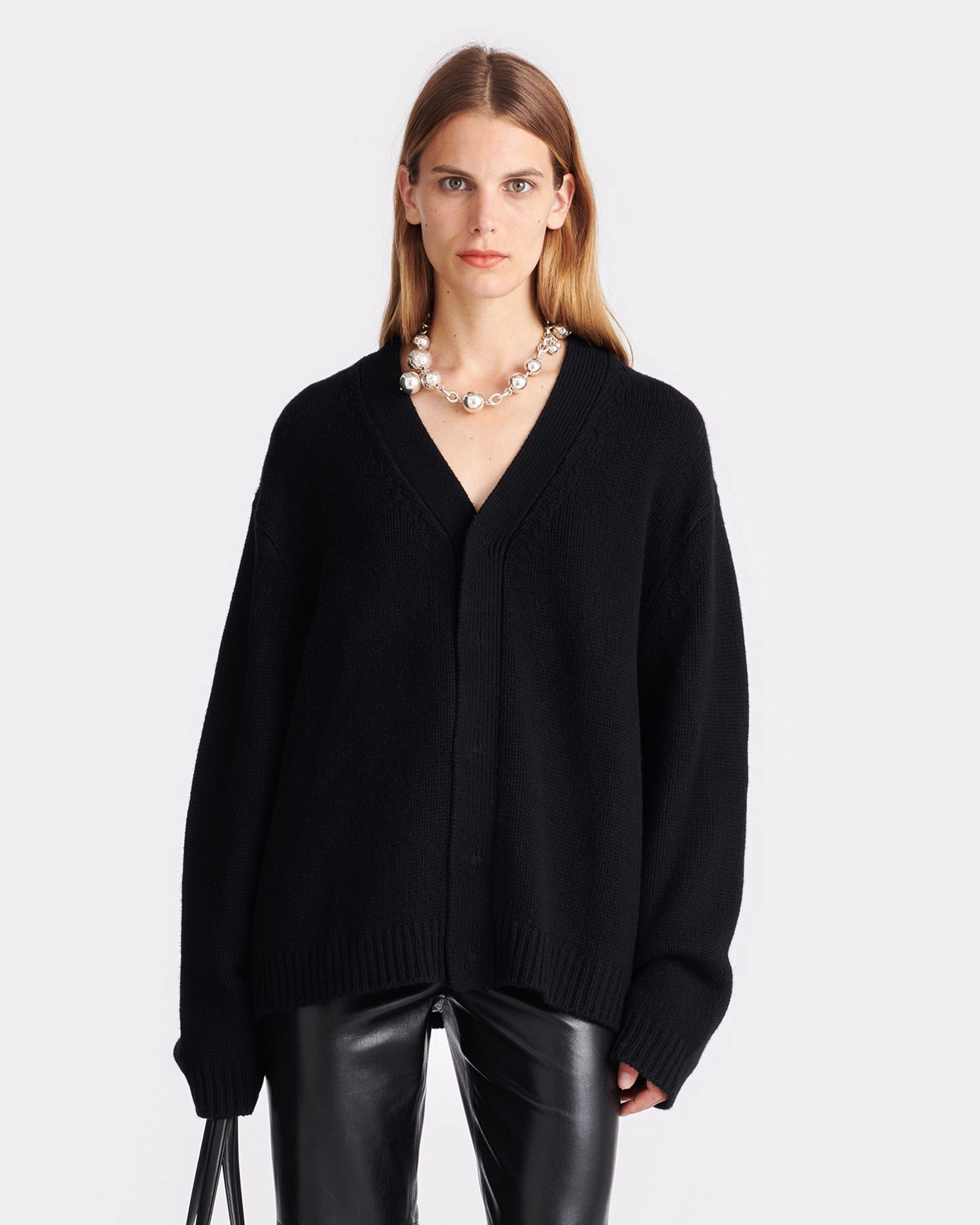 Braye - Cashmere-Blend Cardigan - Black Neutral Colors Organic Cotton Blend