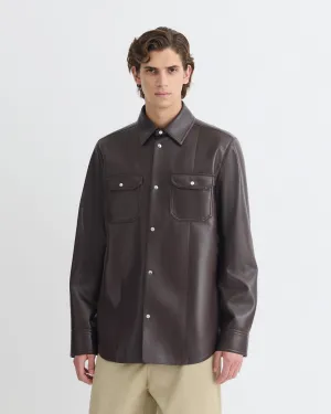light texture MeshVentilation Braylo - Okobor? Alt-Leather Shirt - Coffee Ground