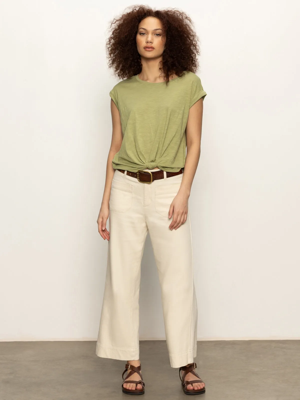 Multi Purpose Wear Versatile Style Knotted Muscle Tee Bamboo
