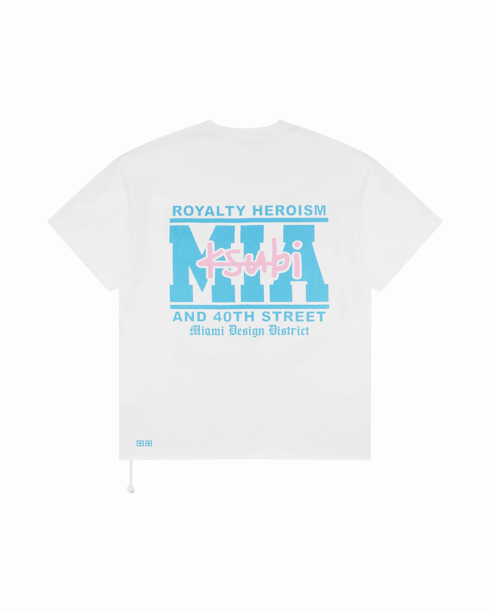 Anti Static Finish Yoga class MIAMI AND THE STREETS SS BIGGIE TEE WHITE