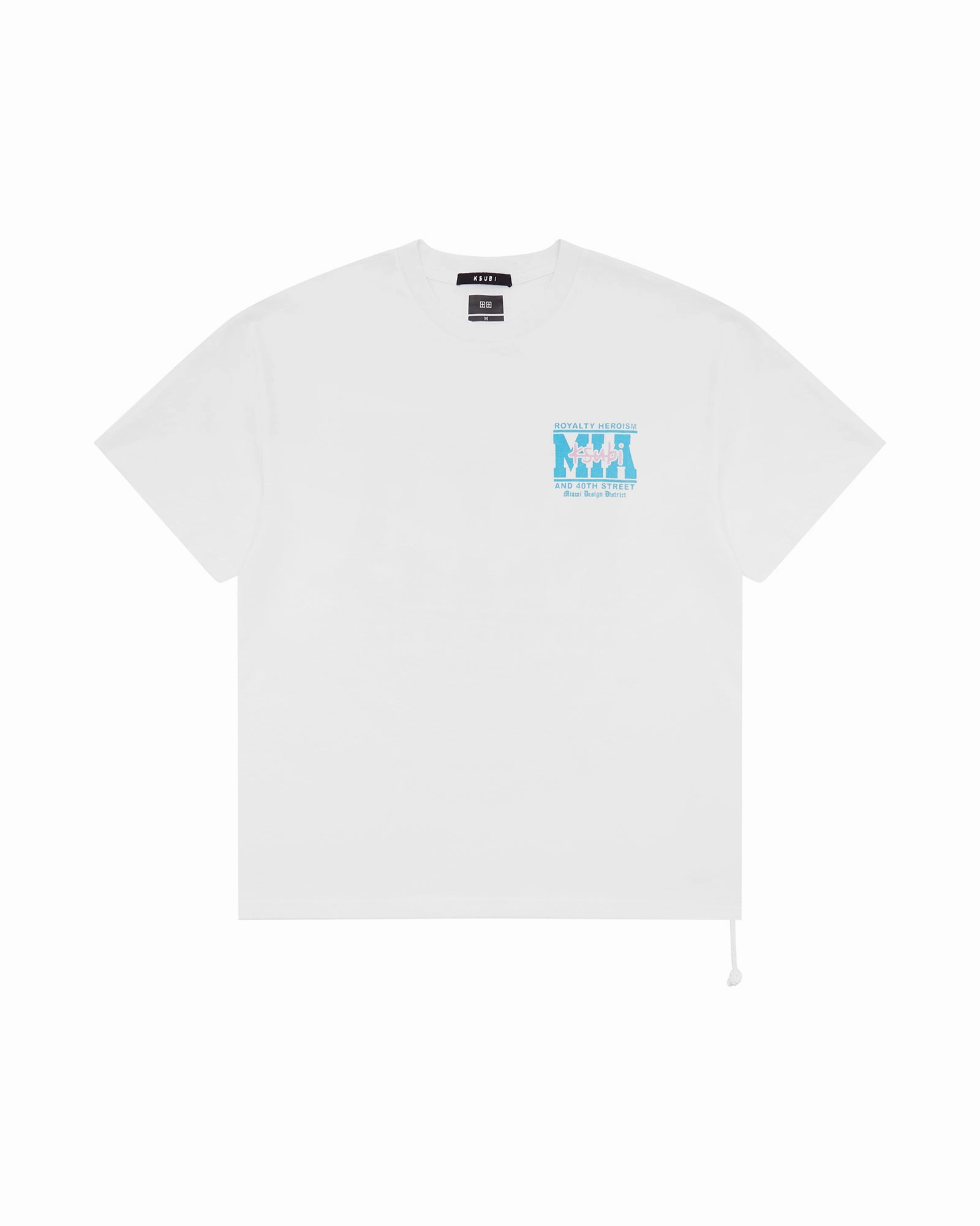 MIAMI AND THE STREETS SS BIGGIE TEE WHITE Casual Layering Wear Functional Wearable