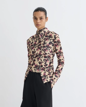 Active Blouse Idana - Printed Mesh Jersey Shirt - Tapestry Floral