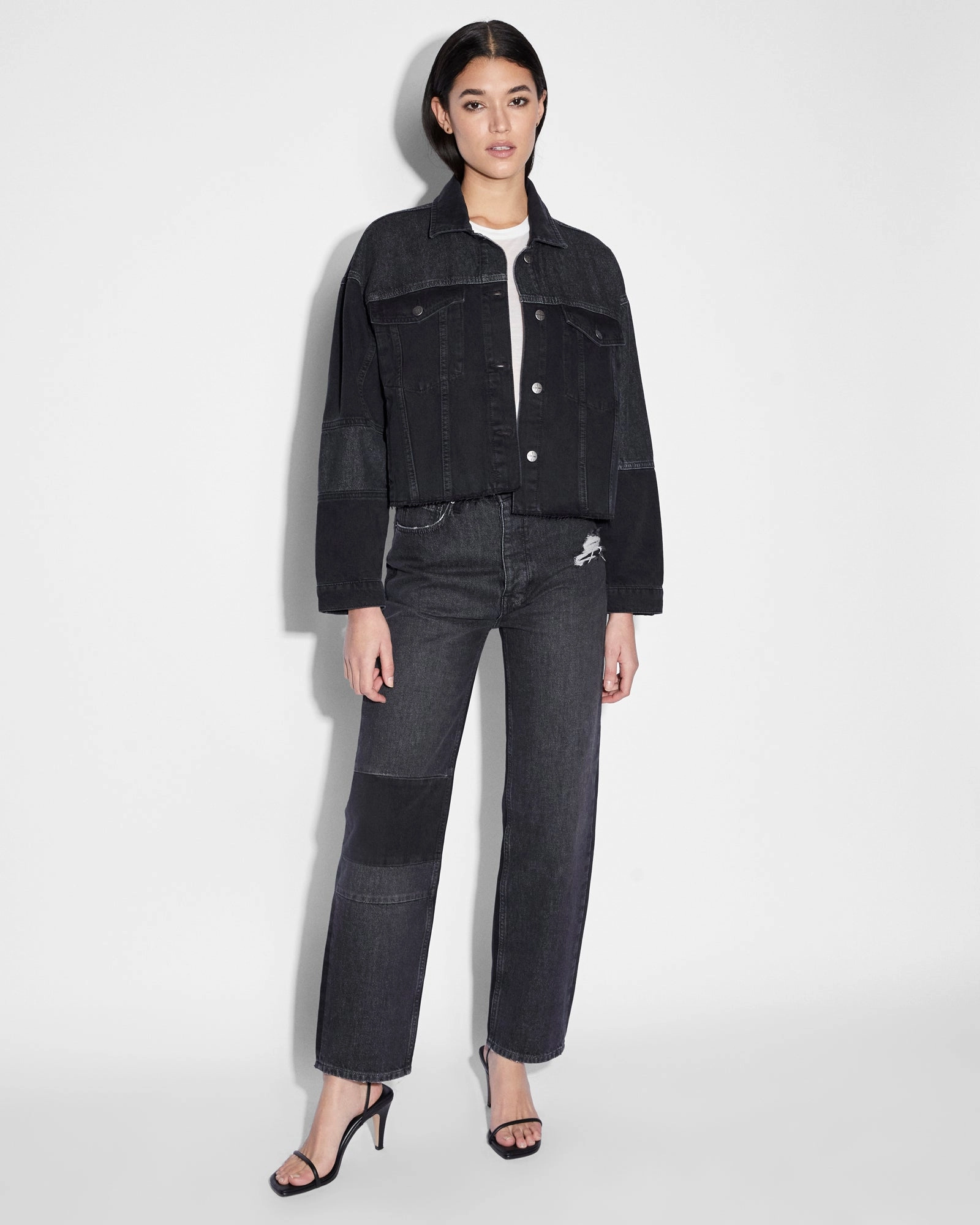 Transitional Weather chest pockets DESTINY JACKET NOIR