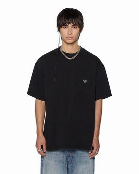 STAMP EKCESS POCKET SS TEE BLACK Travel Friendly