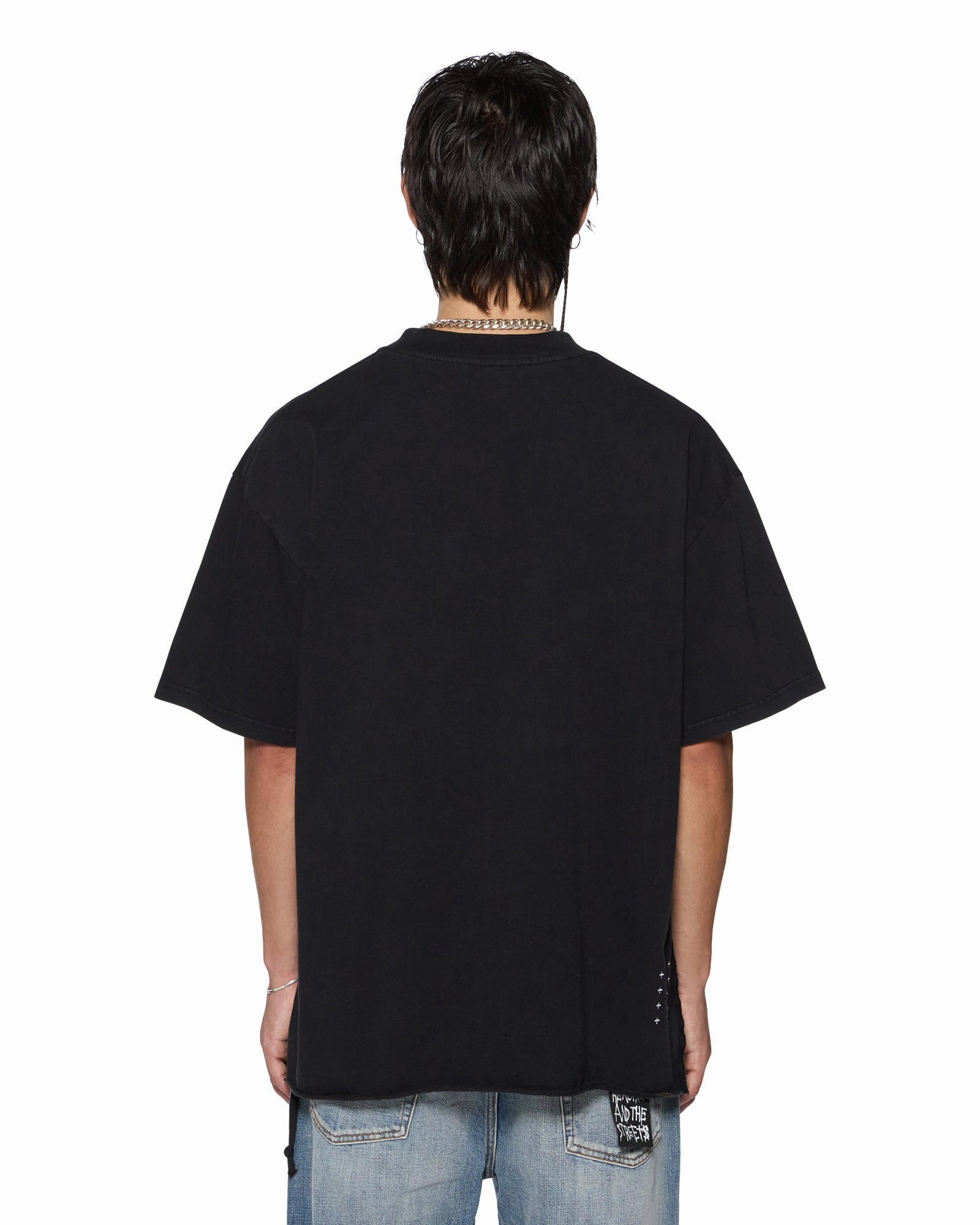 Premium Comfort Soft and Flexible STAMP EKCESS POCKET SS TEE BLACK
