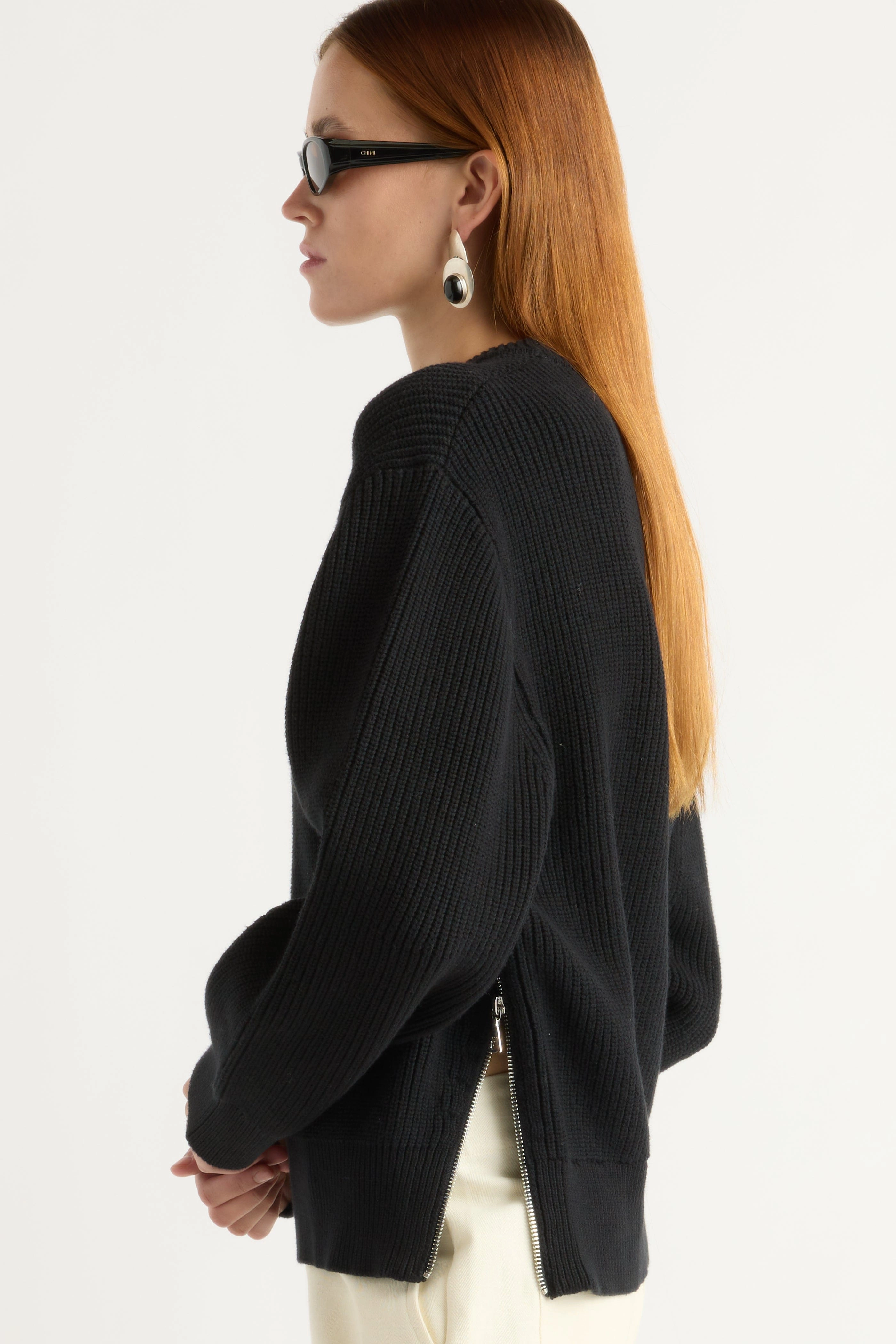 Winter Ready Look Winter Comfort Tate Organic Cotton Side-Zip Sweater