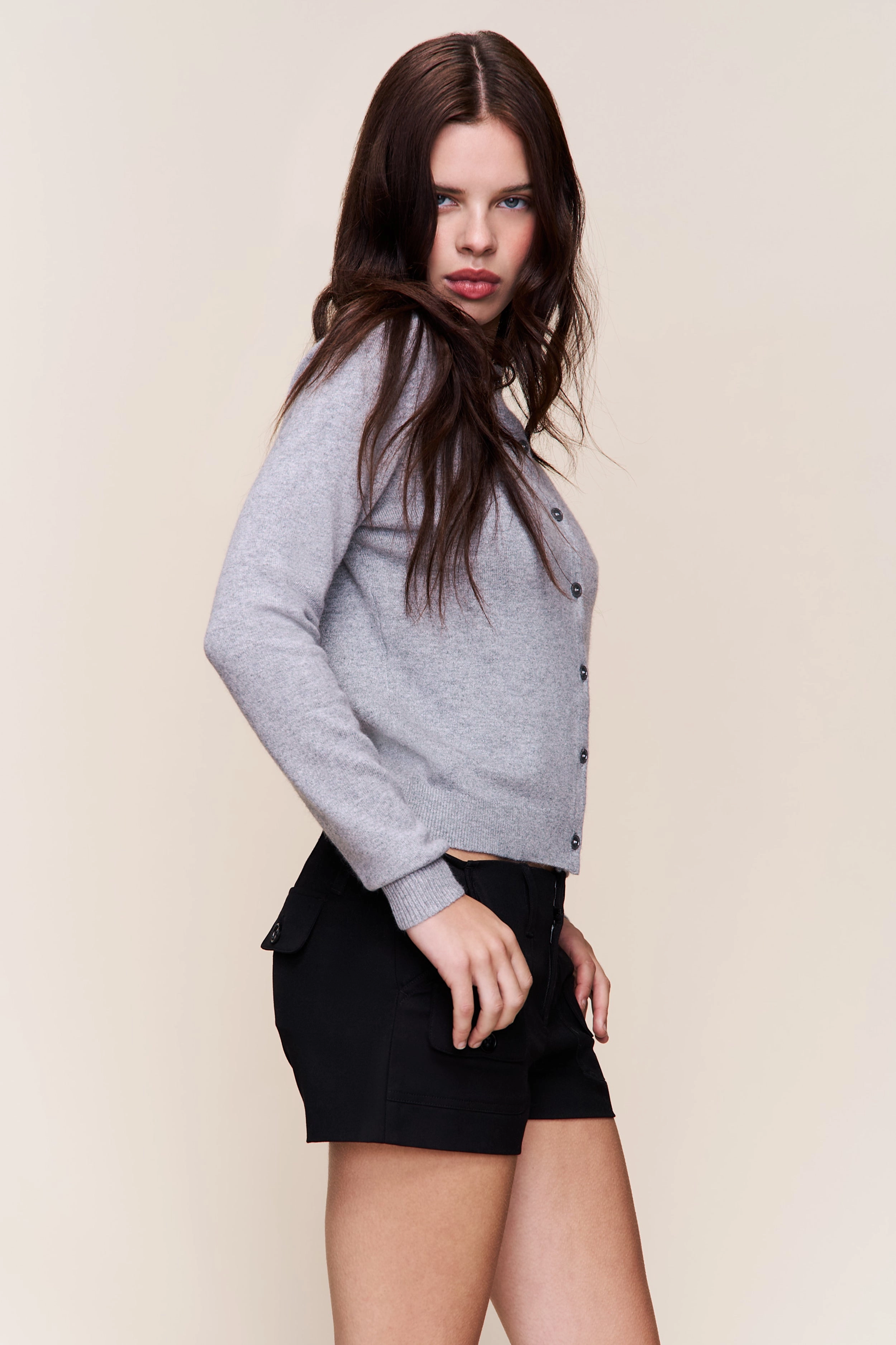 Soft Piece Cozy Moments June Relaxed Wool Cardigan