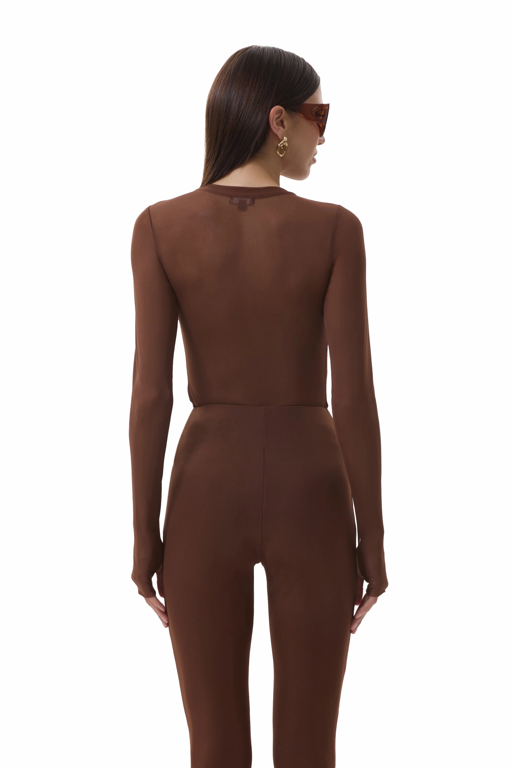 Kaylee Top - Cappuccino Fitted Tank Reinforced Seam Technique