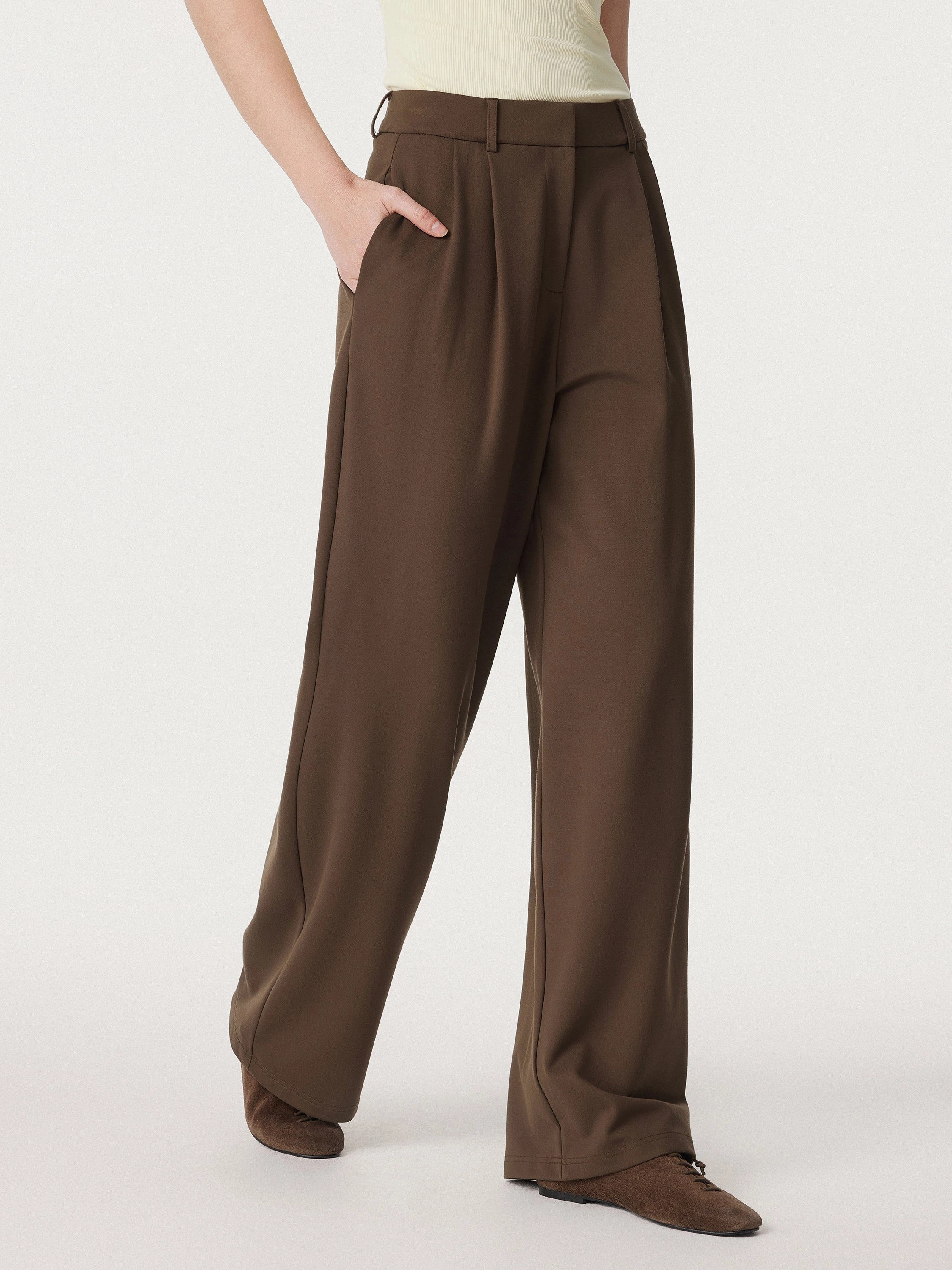 Breezy Wide Leg Pant with Pockets Versatile Layering