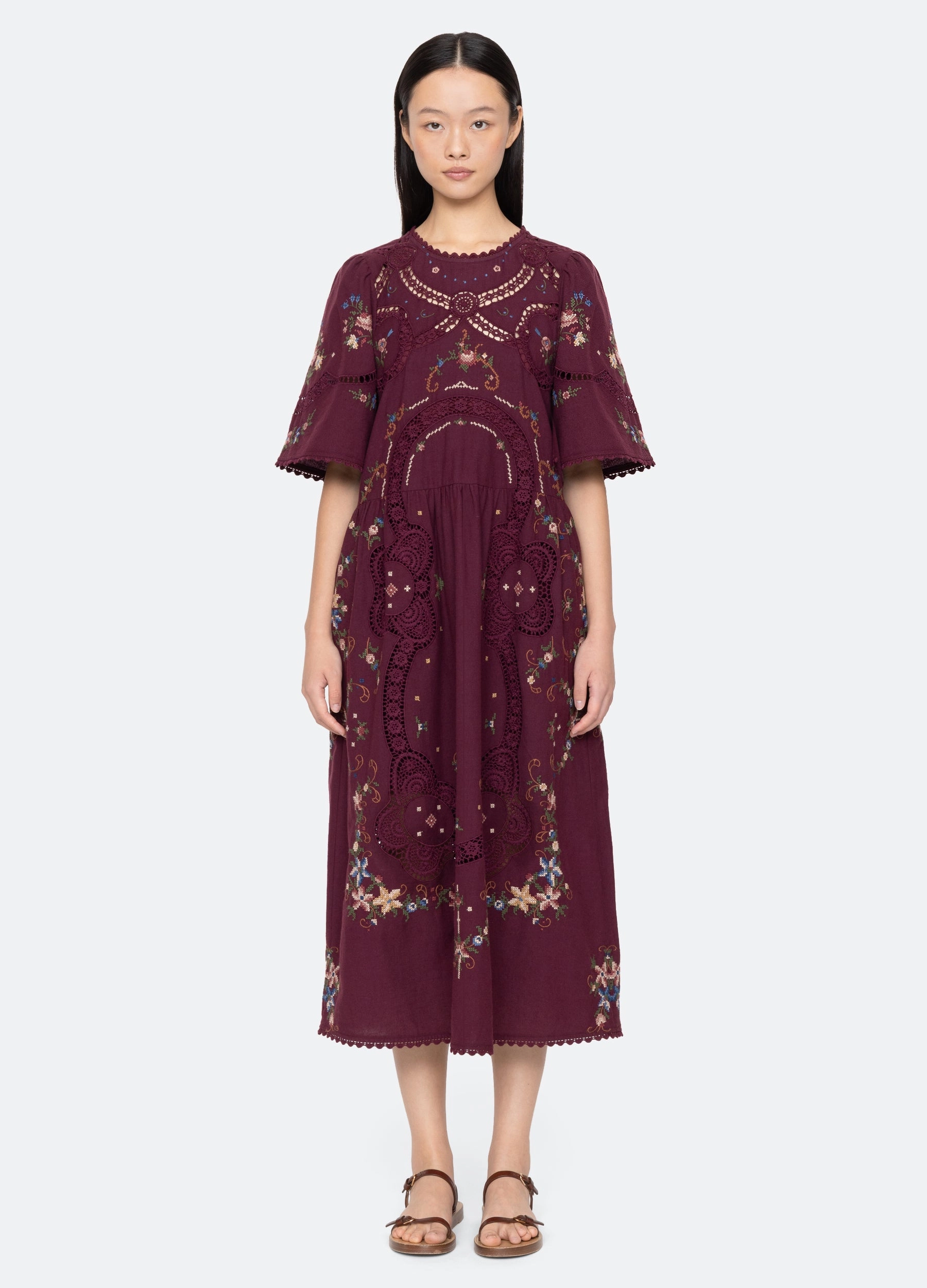 Edwina S/S Dress Peace Glow