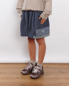 Bridge Shorts - Indigo Picnic Handloom Cozy Wear
