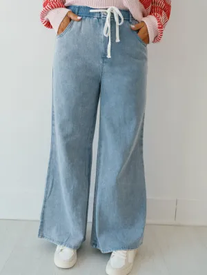 Brio Wide Leg Denim Pants