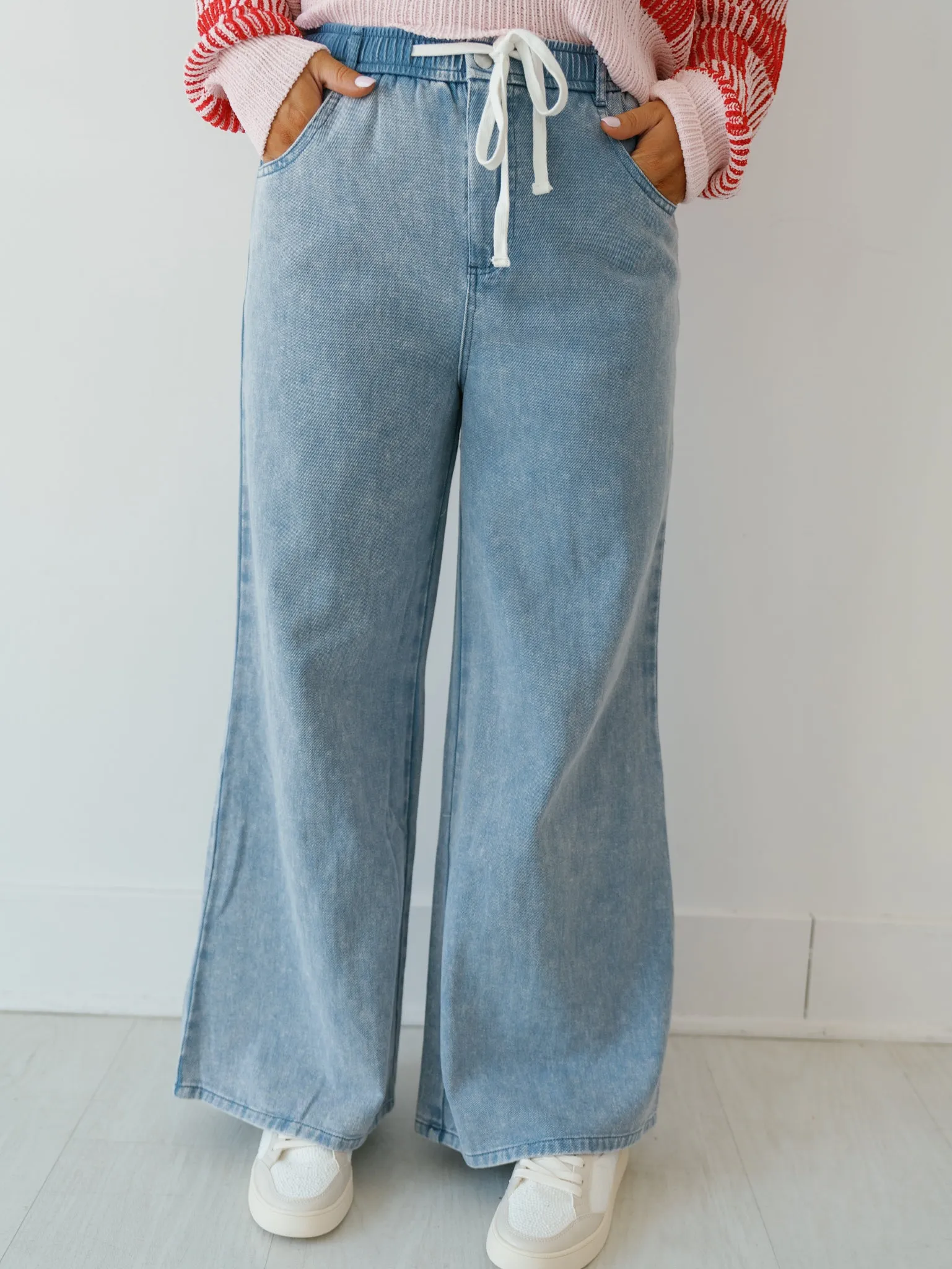 Brio Wide Leg Denim Pants