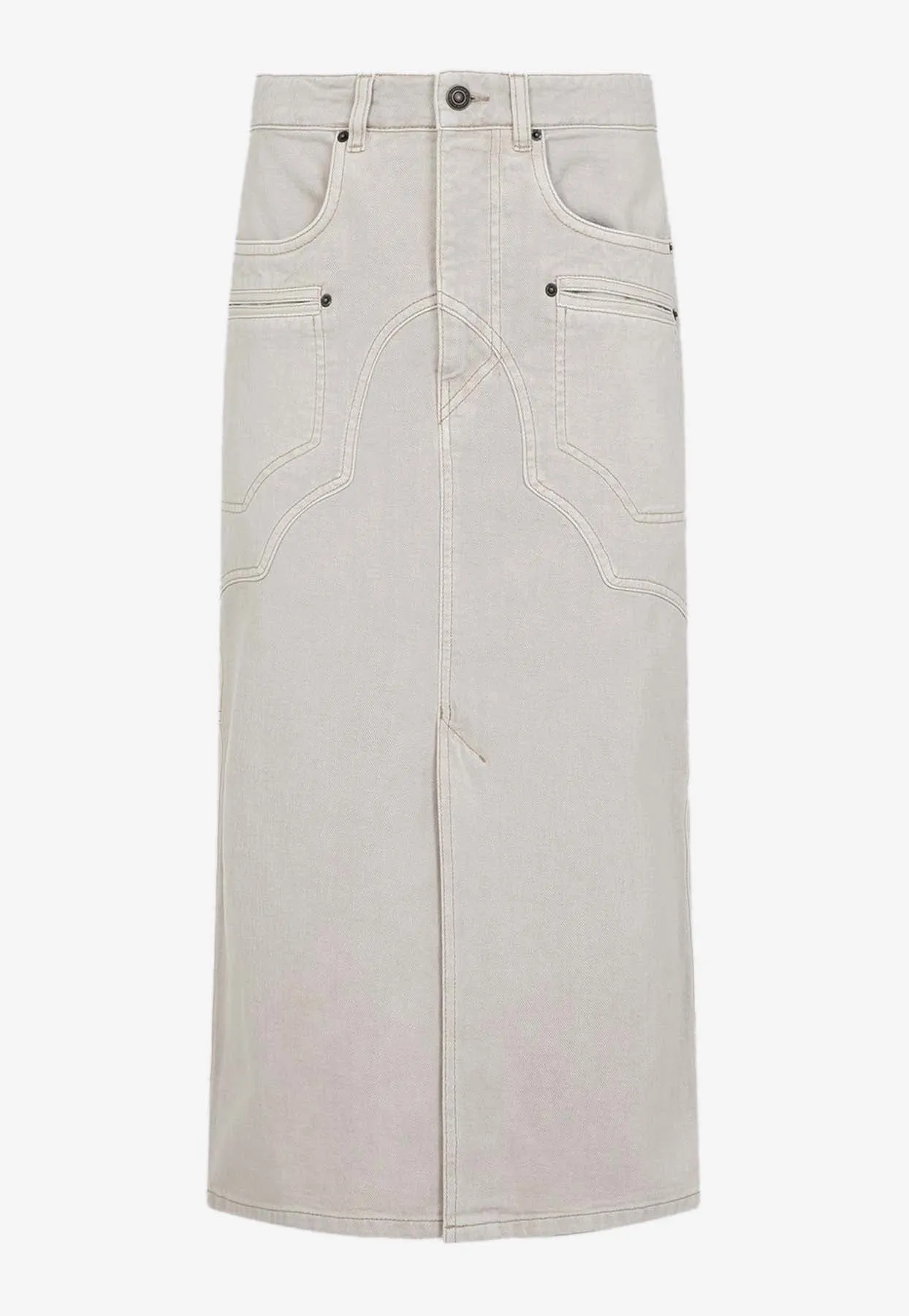 Britt Midi Denim Skirt