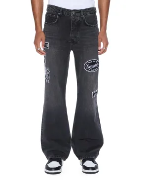 BRONKO ROADHOUSE BLACK PATCHED Light material Clean Aesthetic