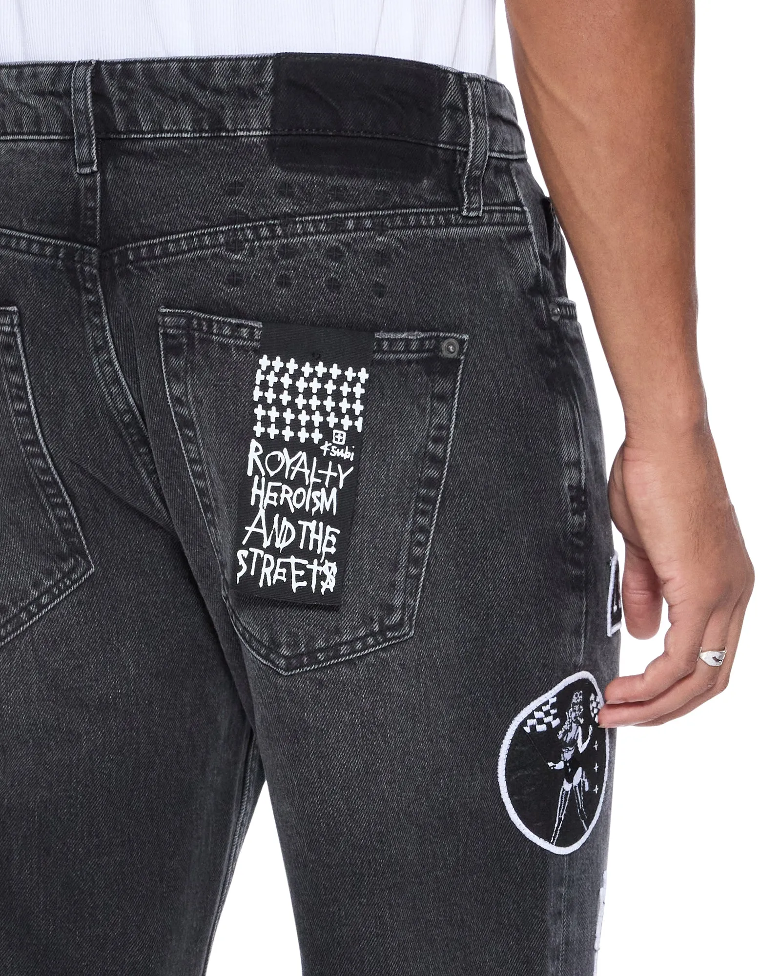 Parent Style Trend Setter Function Fit BRONKO ROADHOUSE BLACK PATCHED