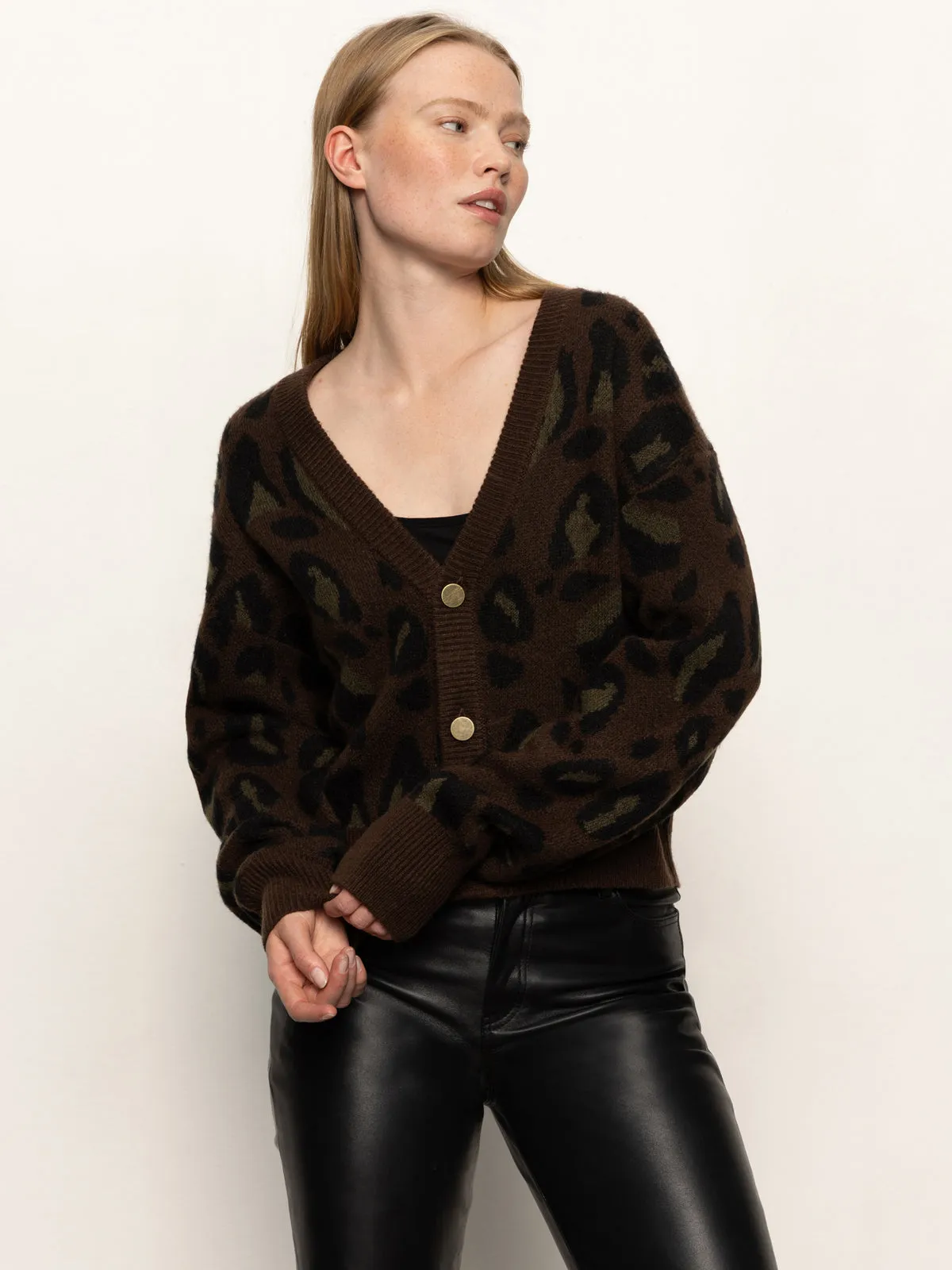 VNeckReinforcement Water resistant coating Meow Cardi Kitty Camo