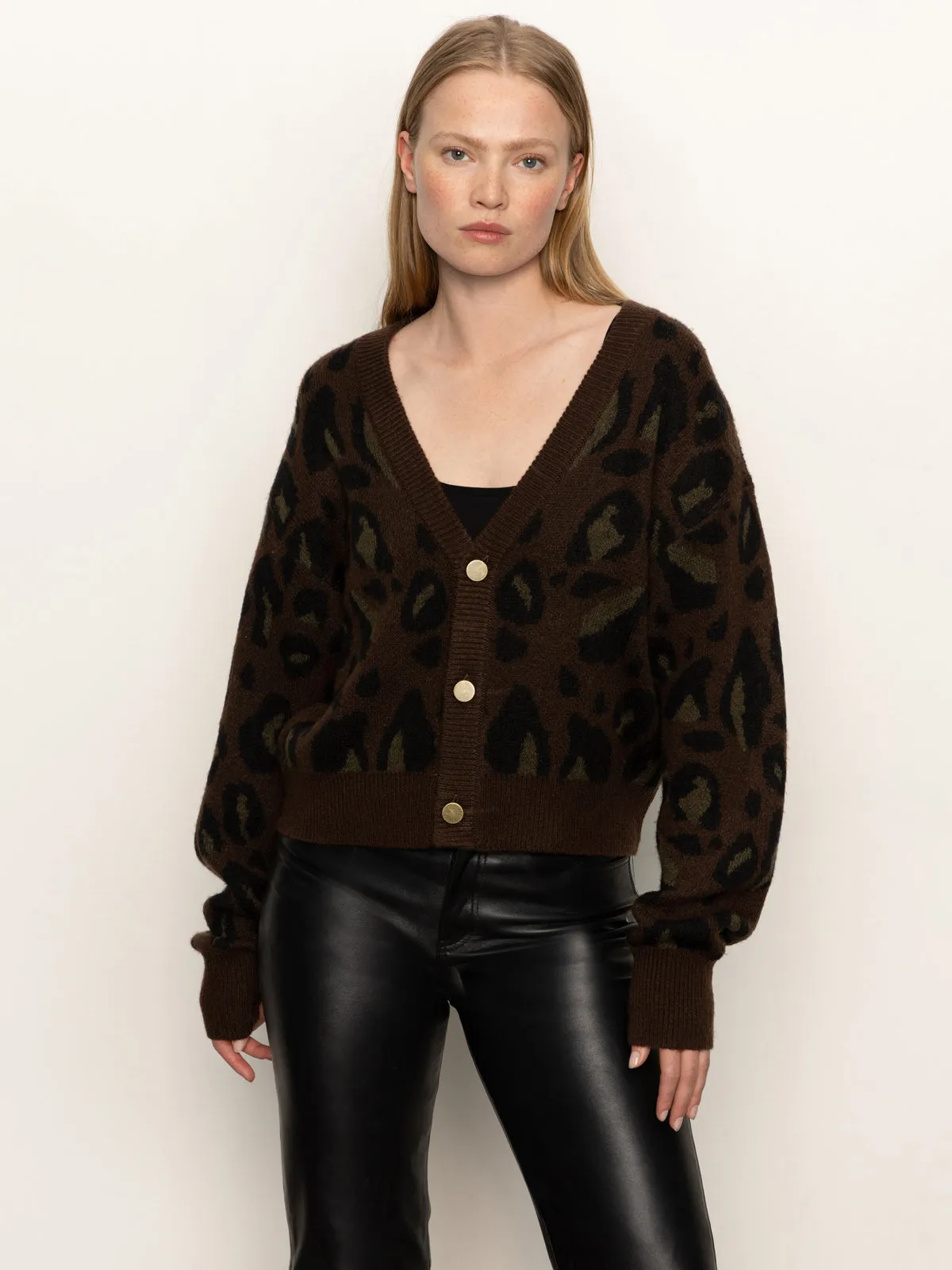 Meow Cardi Kitty Camo VentilatedBackPanel Ribbed Hem