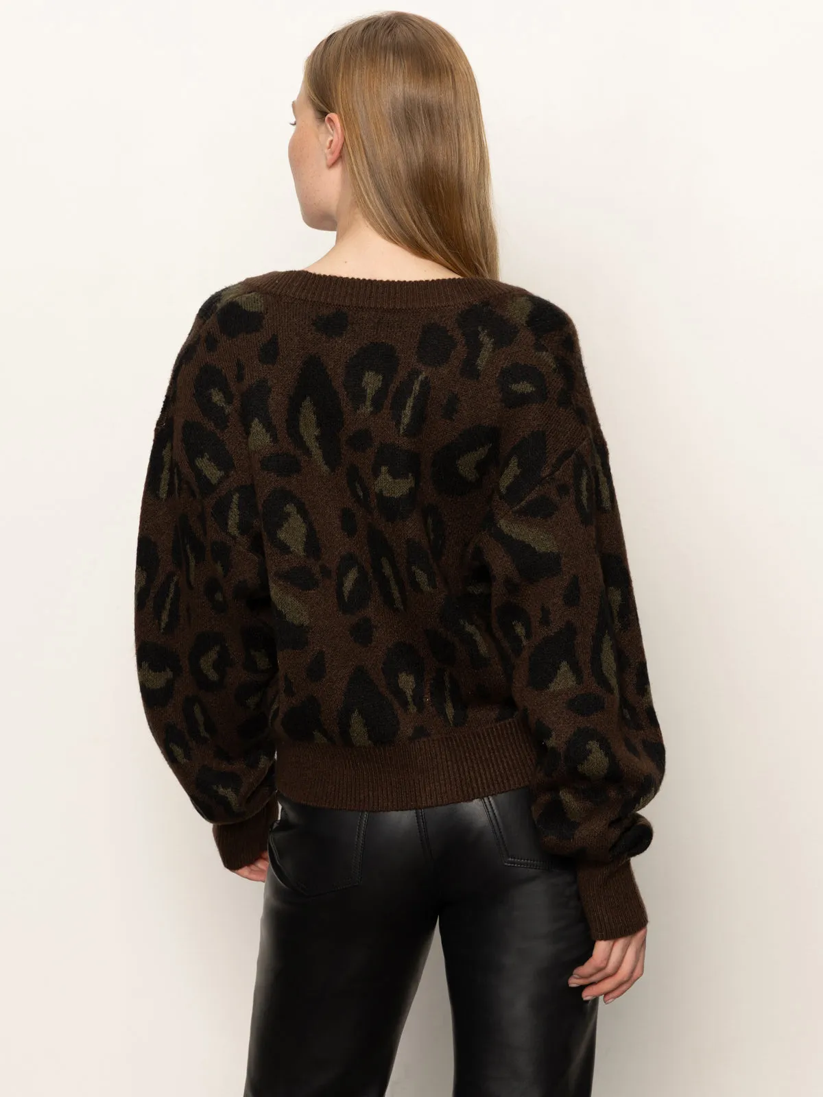 Meow Cardi Kitty Camo Compact Stitching ThermalLining