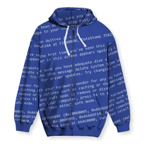 BSOD Men's Zip-Up Hoodie