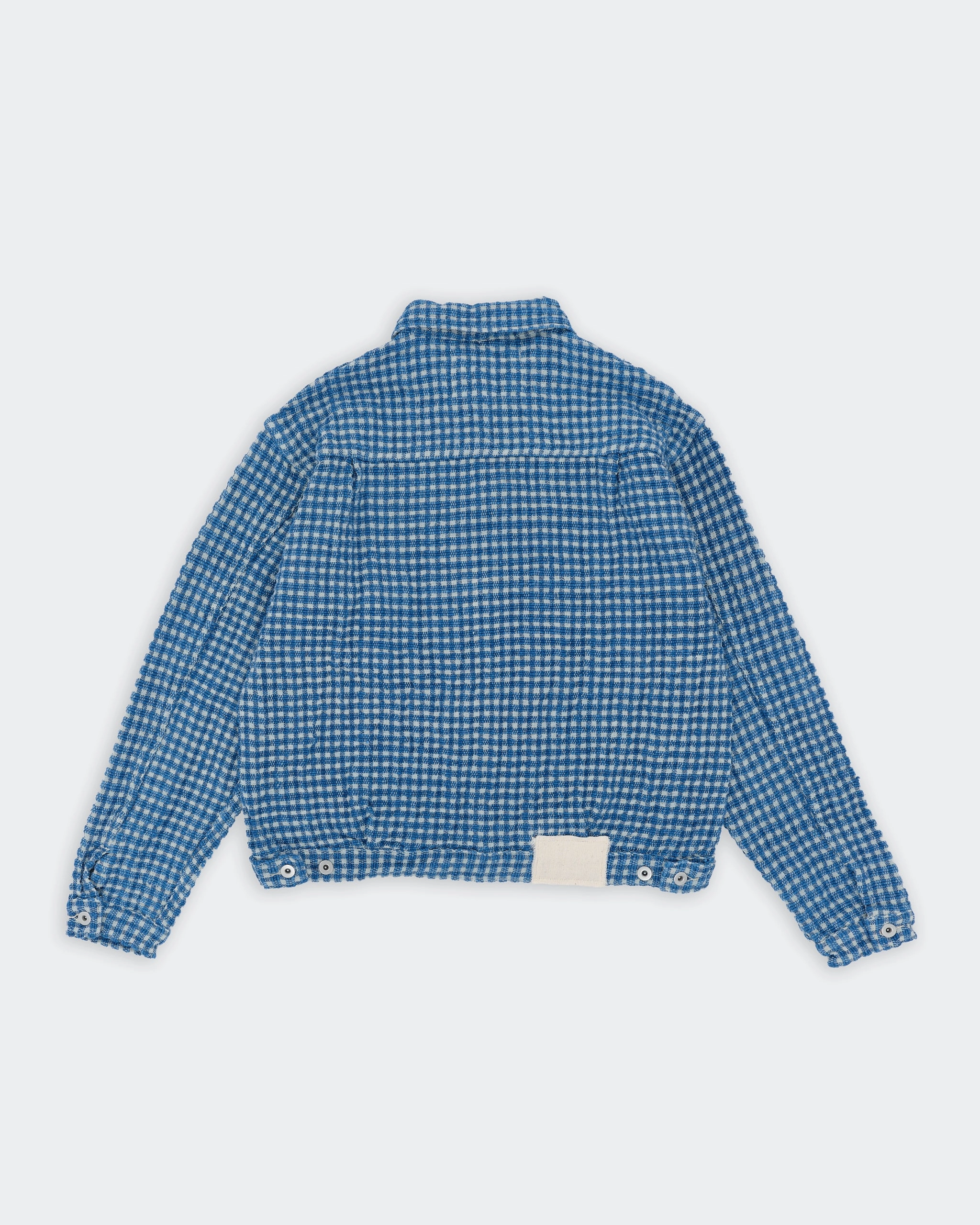 Tuesday Jacket - Indigo Wobbly Waffle Elegant Formal