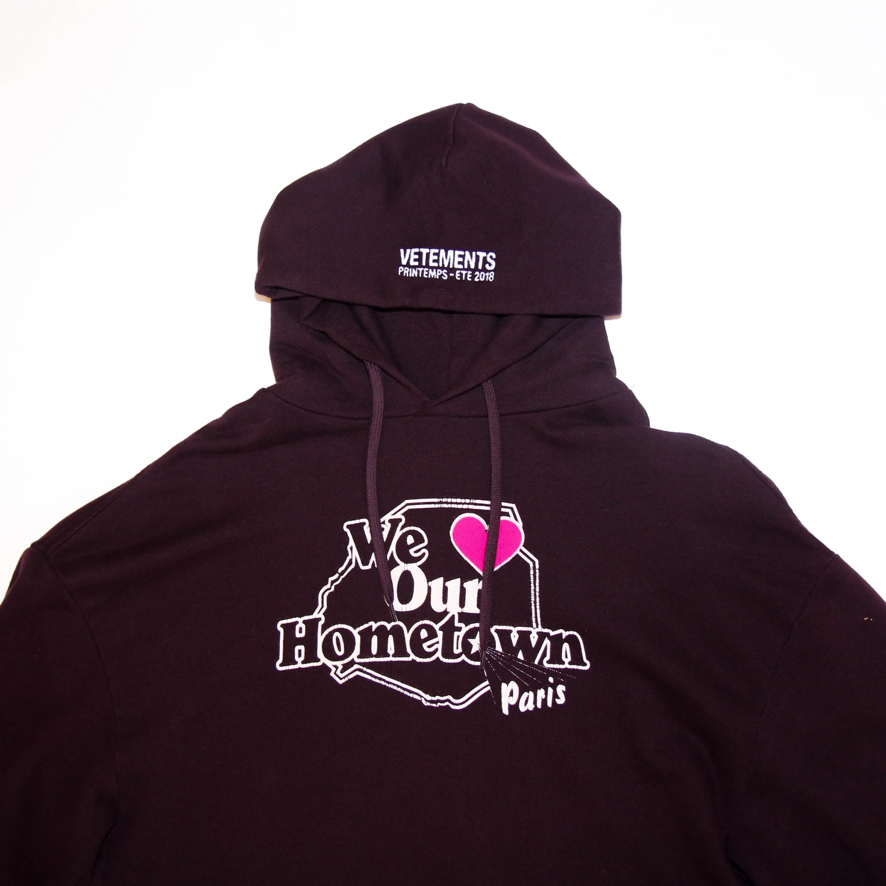Burgundy Paris Hoodie