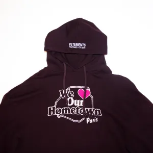 Burgundy Paris Hoodie