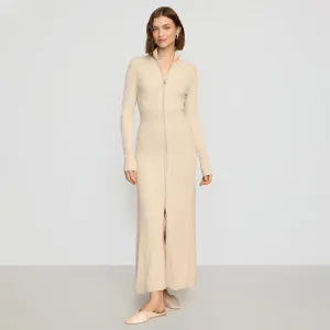 QuickReleaseClasp Handmade Janne Ribbed Two-Way Zip Sweater Dress
