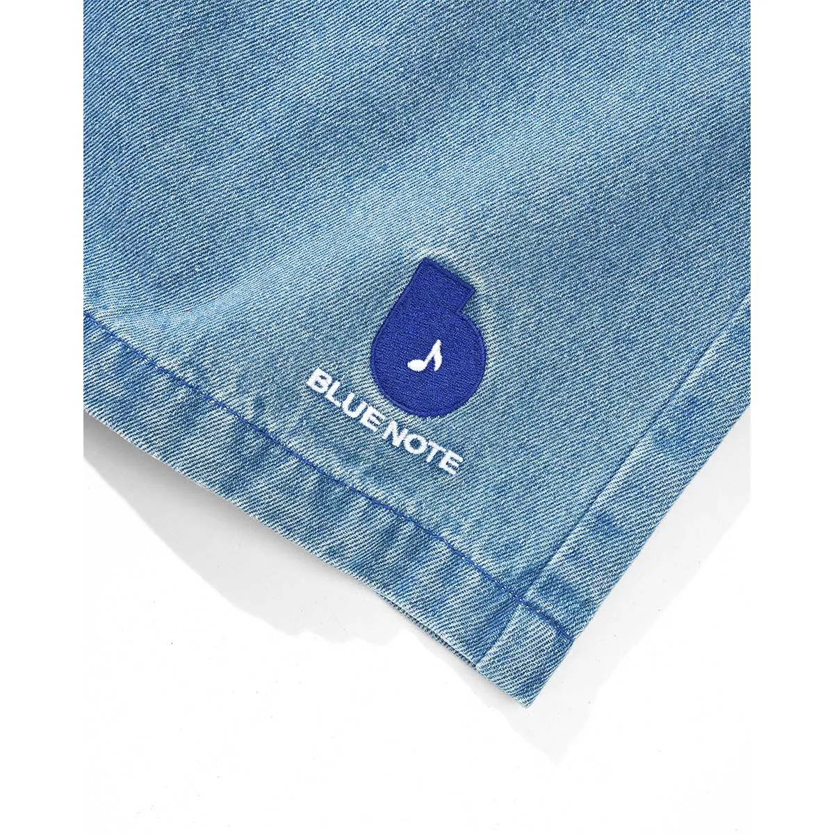 Butter Goods - Blue Note Pleated Denim Shorts Washed Indigo