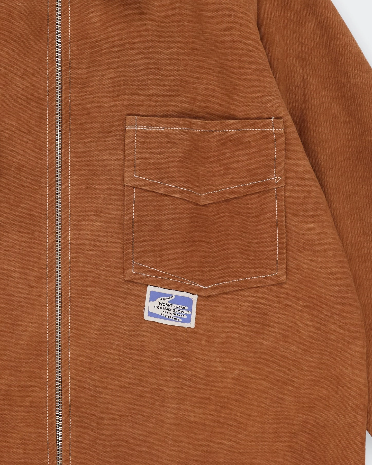 555 Jacket - Brown Wonky-Wear All Fit Design Anti Snag Thread Technology