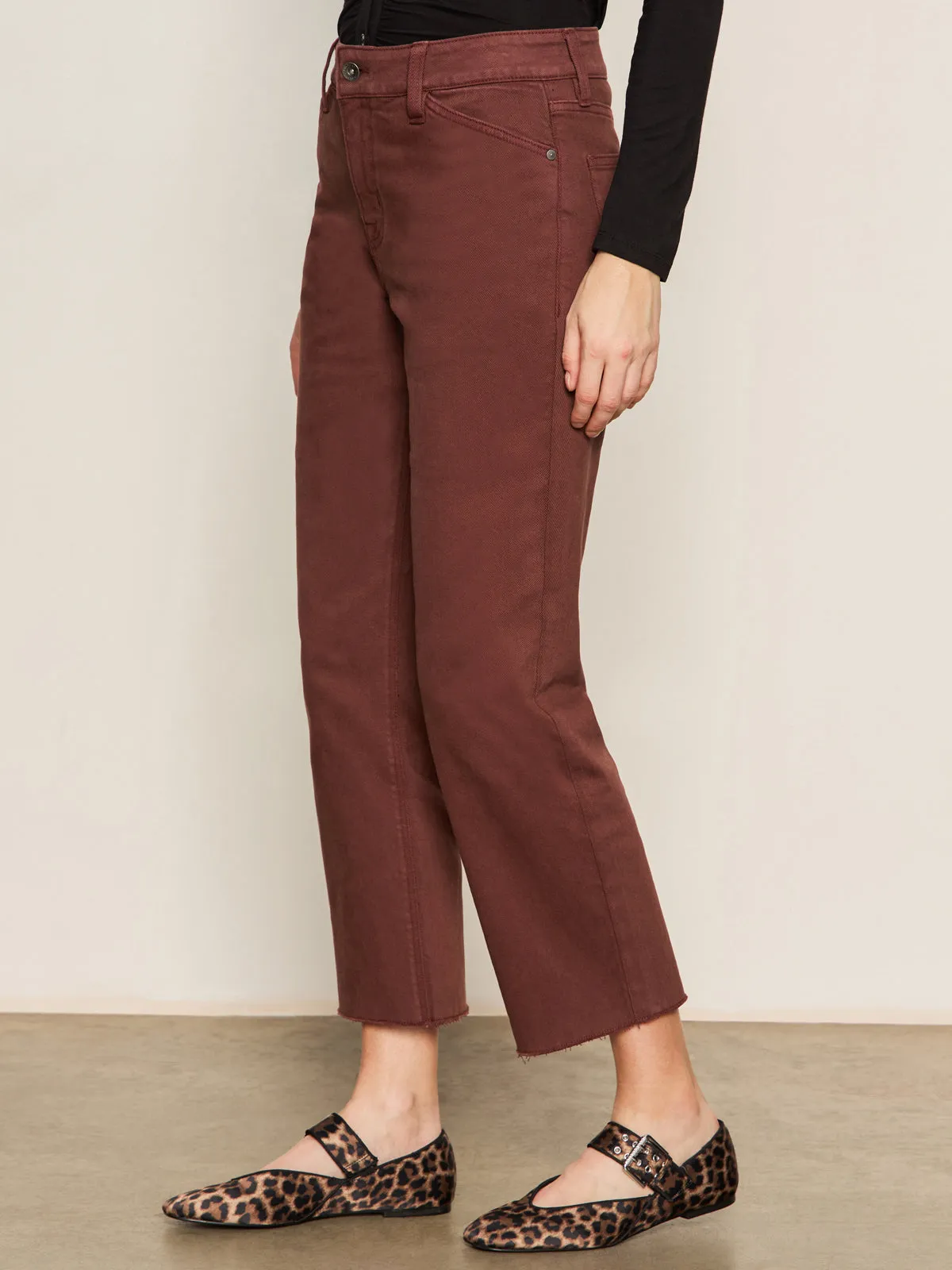 Relax Fit Design Cadence 90's Straight Crop Jean Chicory