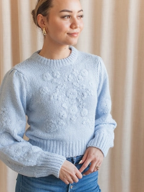 Fall Vibes Camila Embroidered Floral Sweater